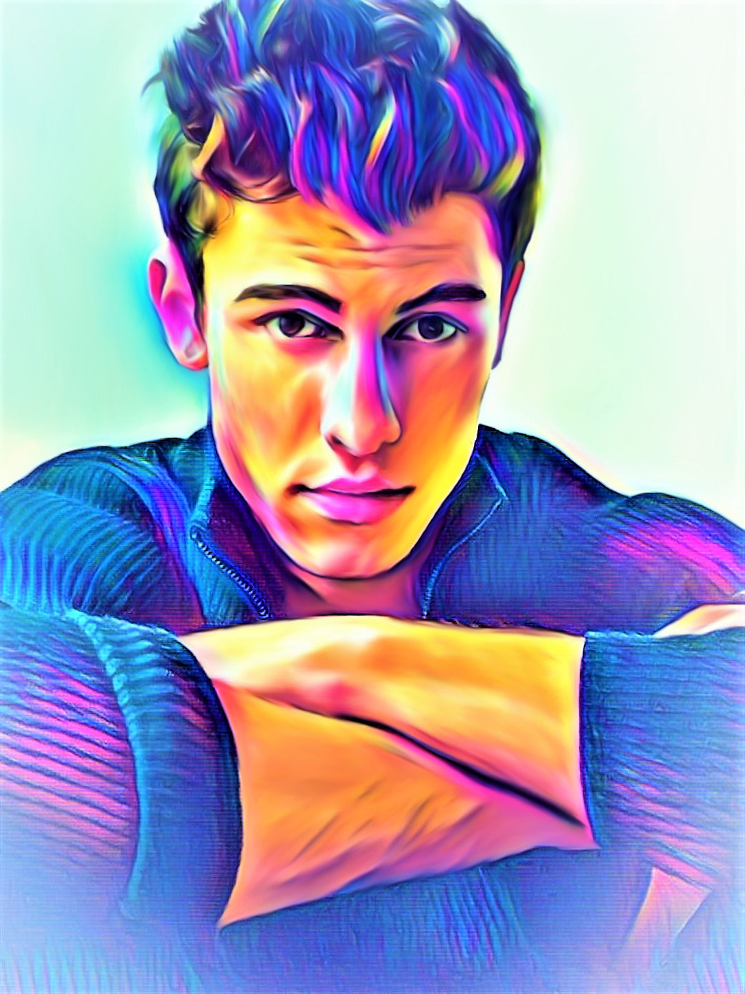 Shawn Mendes Vibrant Abstract Portrait | 01