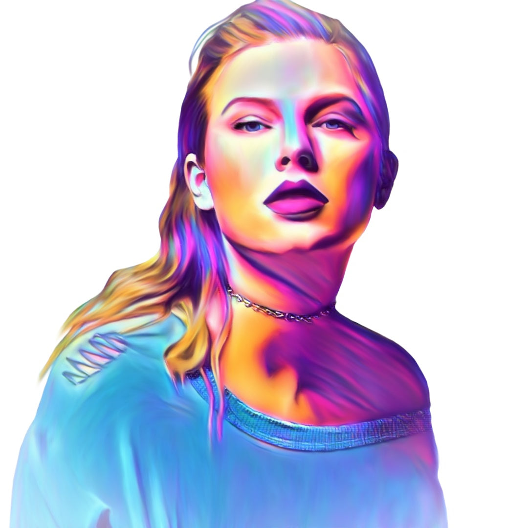 Taylor Swift Vibrant Abstract Portrait | 04
