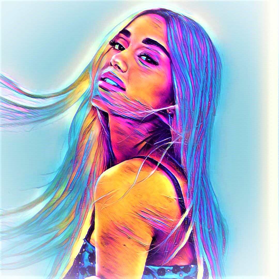 Ariana Grande Vibrant Abstract Portrait | 10