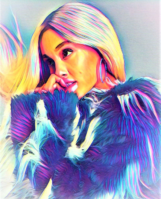 Ariana Grande Vibrant Abstract Portrait | 12