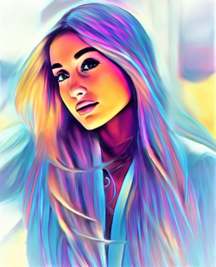 Ariana Grande Vibrant Abstract Portrait | 13