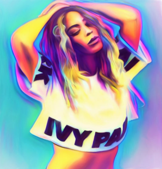 Beyonce Vibrant Abstract Portrait | 07