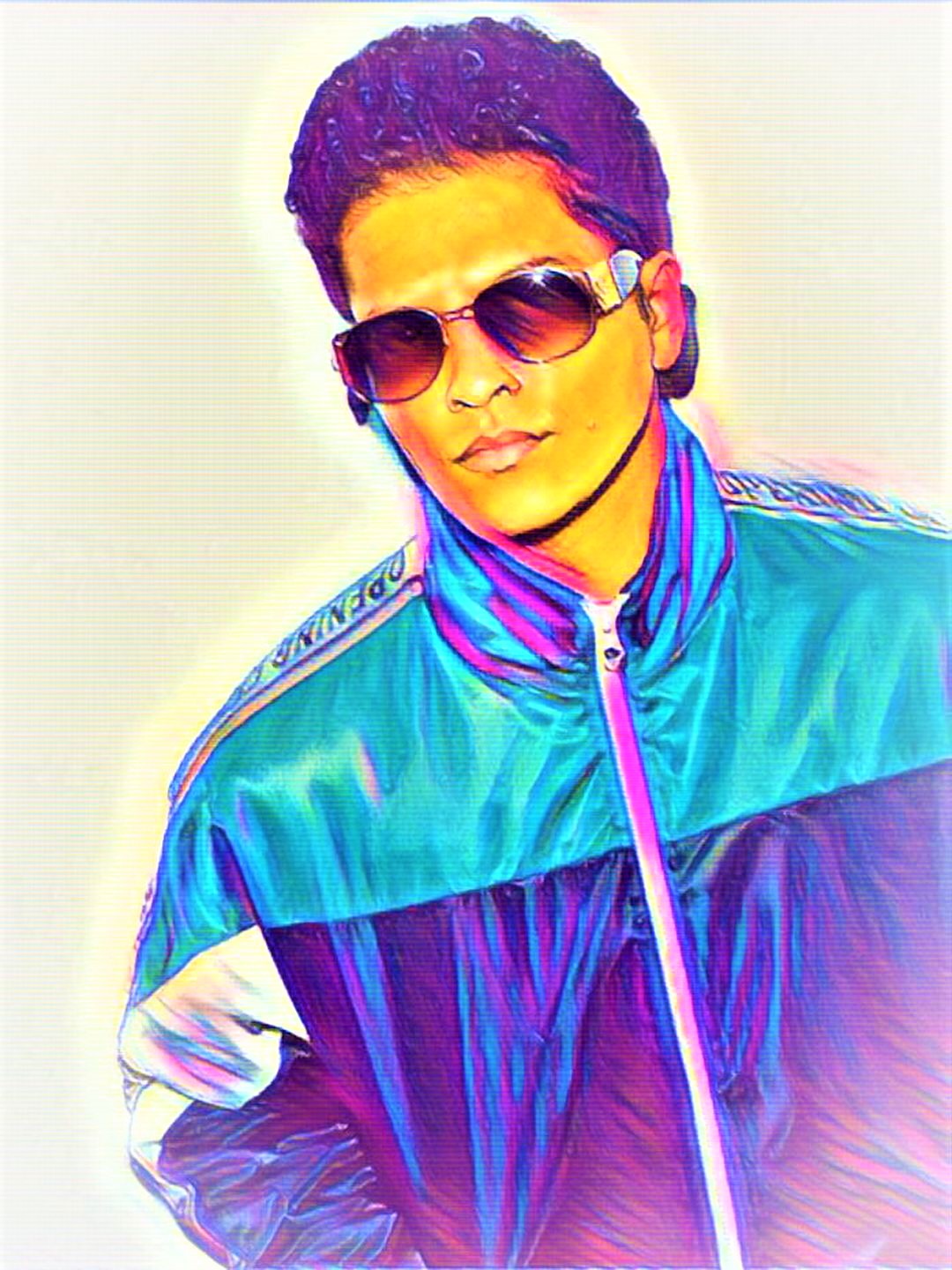 Bruno Mars Vibrant Abstract Portrait | 02