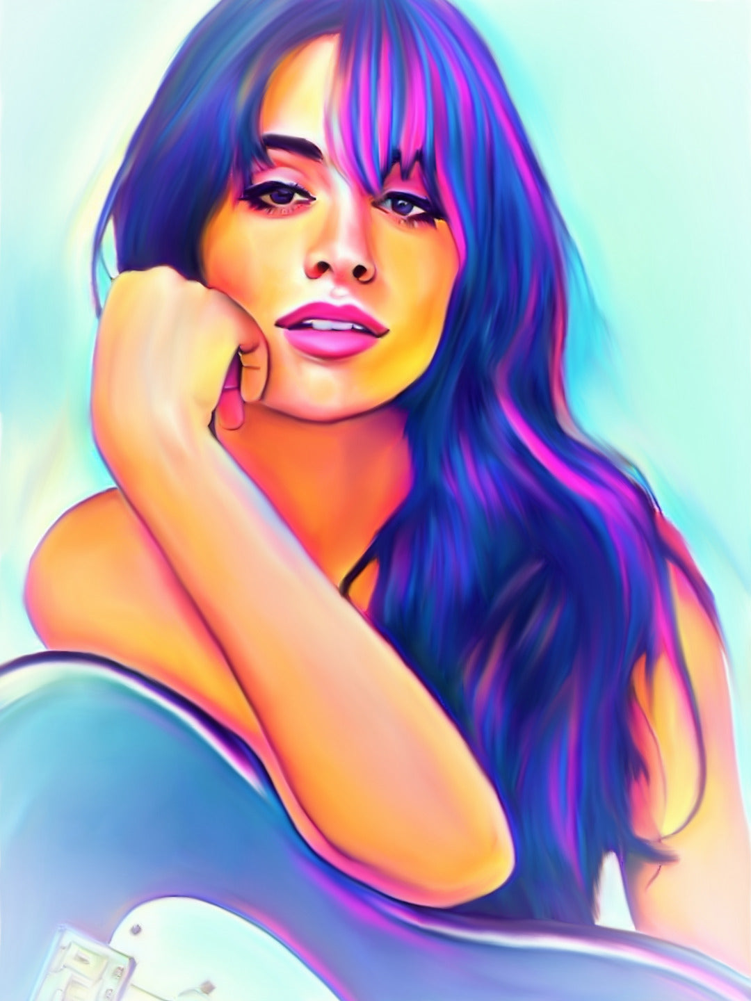 Camila Cabello Vibrant Abstract Portrait | 02