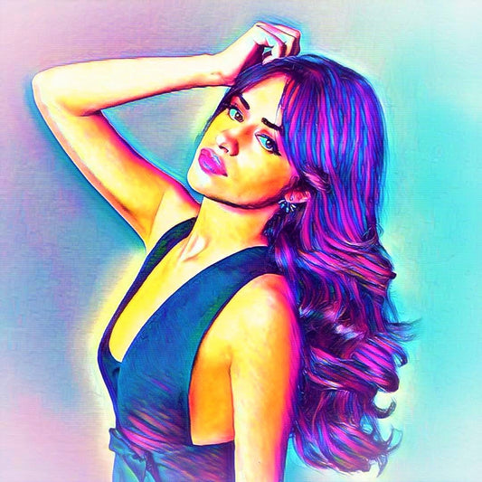 Camila Cabello Vibrant Abstract Portrait | 03