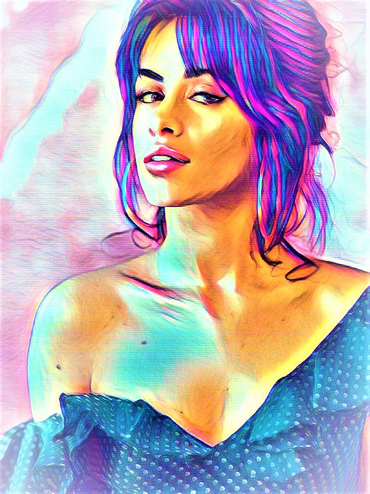 Camila Cabello Vibrant Abstract Portrait | 05