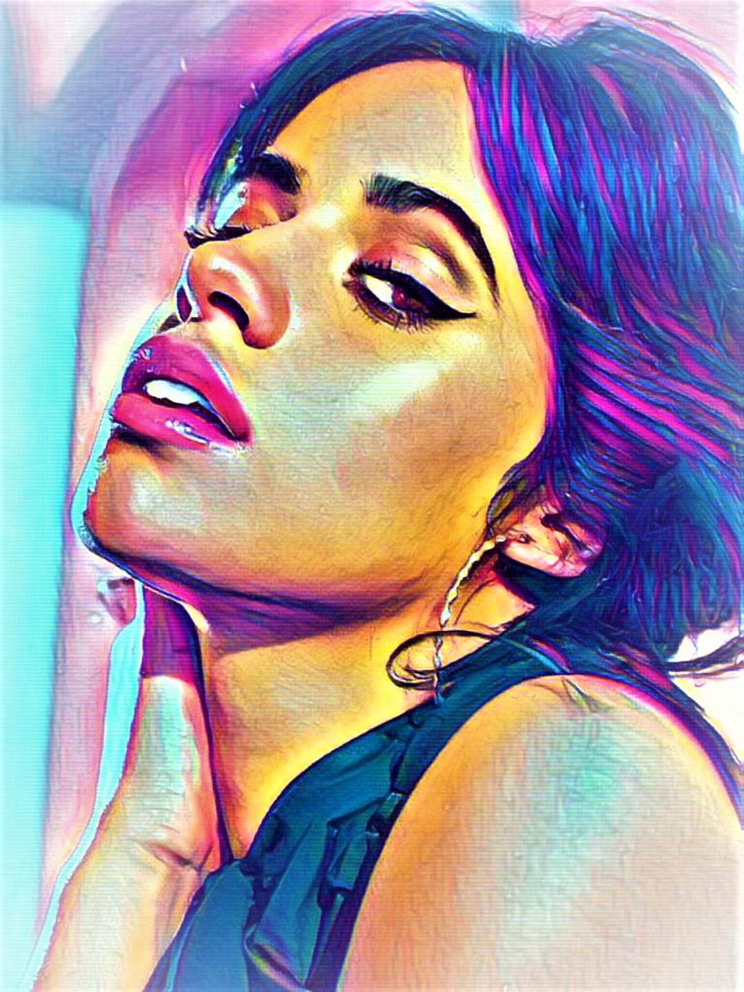 Camila Cabello Vibrant Abstract Portrait | 06