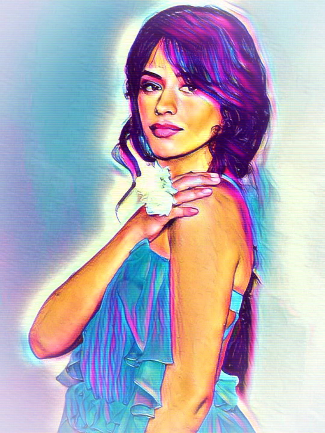 Camila Cabello Vibrant Abstract Portrait | 07