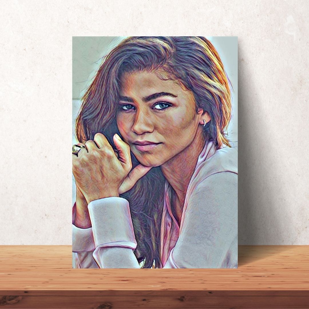 Zendaya Coleman Coloured Drawing Digital Download | 10