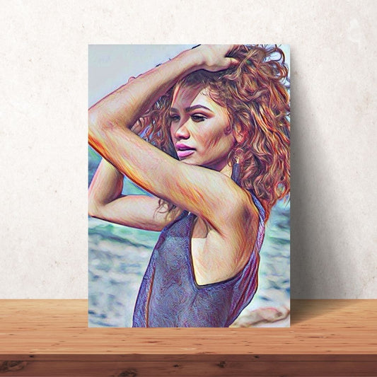 Zendaya Coleman Coloured Drawing Digital Download | 3