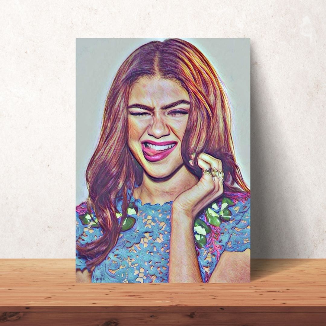 Zendaya Coleman Coloured Drawing Digital Download | 7