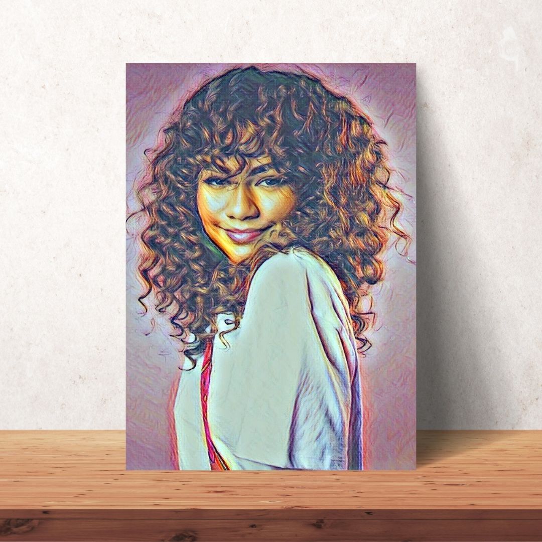 Zendaya Coleman Coloured Drawing Digital Download | 8