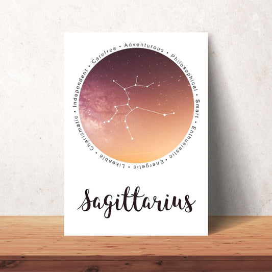 Sagittarius zodiac cosmic poster digital download