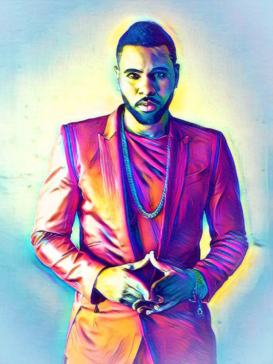 Jason Derulo Vibrant Abstract Portrait | 01