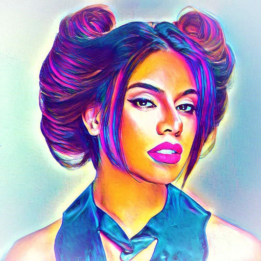 Dinah Jane Fifth Harmony Vibrant Abstract Portrait | 01