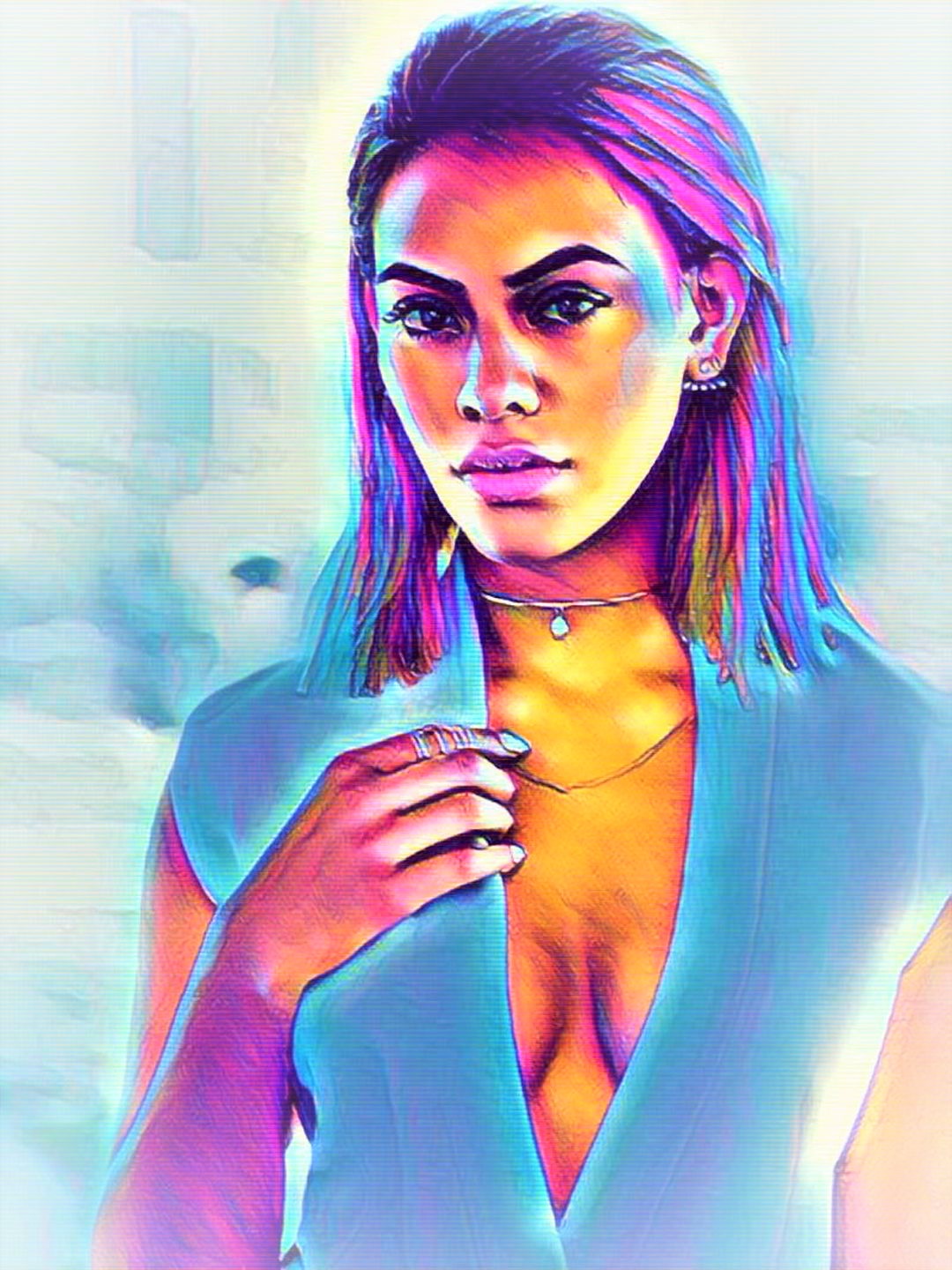Dinah Jane Fifth Harmony Vibrant Abstract Portrait | 02