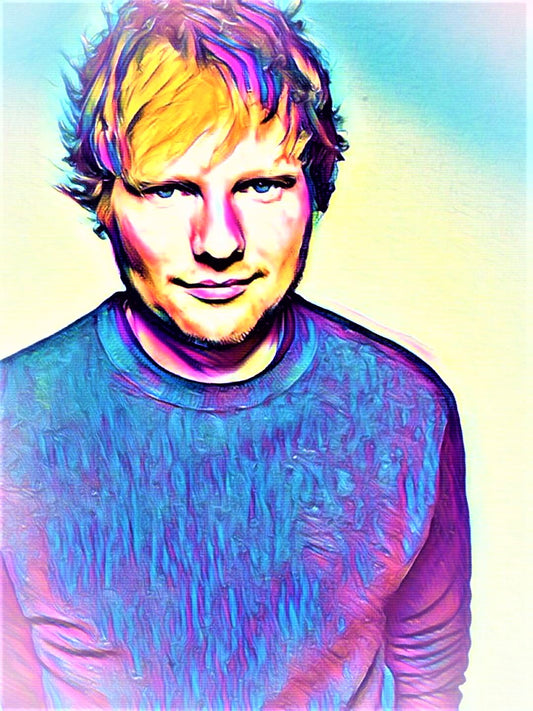 Ed Sheeran Vibrant Abstract Portrait | 01