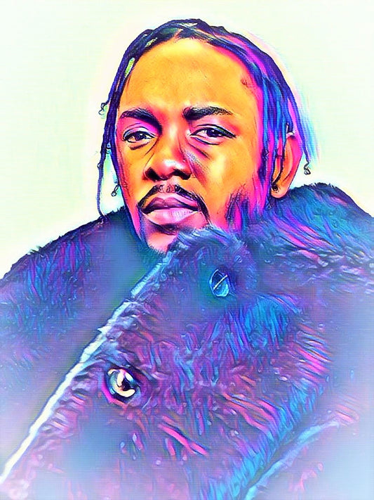Kendrick Lamar Vibrant Abstract Portrait | 02