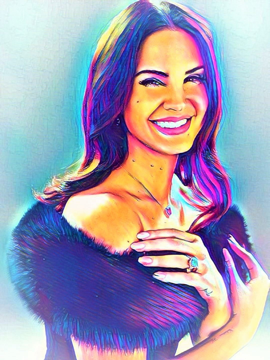 Lana Del Rey Vibrant Abstract Portrait | 03