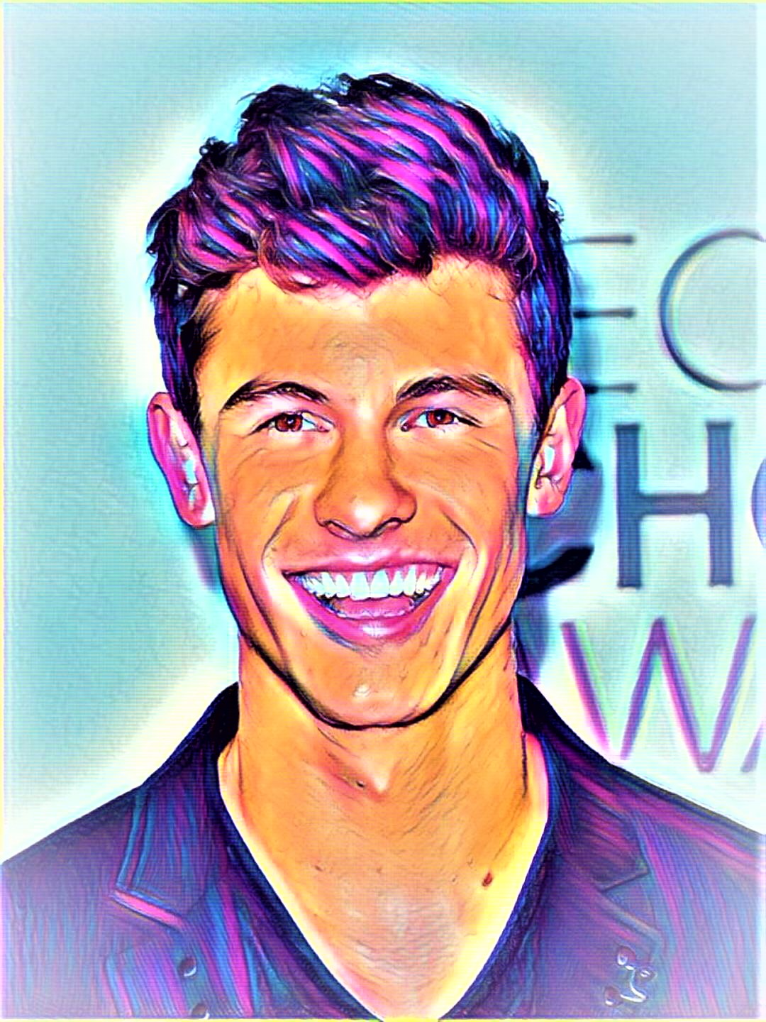 Shawn Mendes Vibrant Abstract Portrait | 02