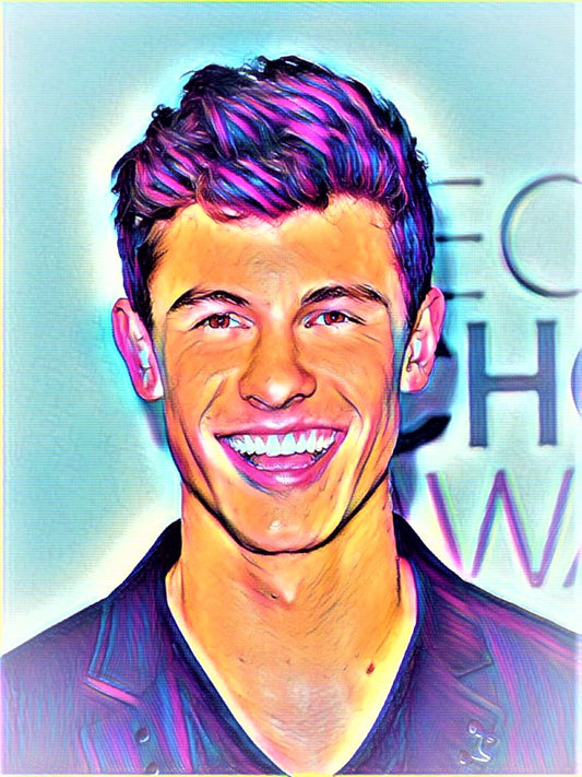 Shawn Mendes Vibrant Abstract Portrait | 02