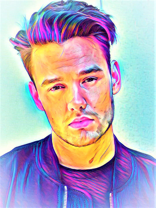 Liam Payne One Direction Vibrant Abstract Portrait | 02
