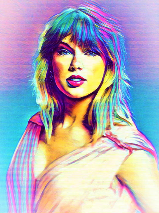 Taylor Swift Vibrant Abstract Portrait | 06